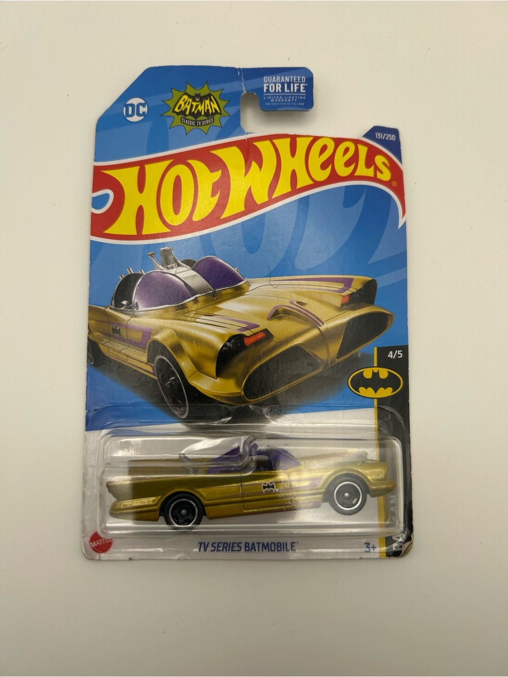 2021 Hot Wheels TV Series Batmobile Gold Batman Classic 1966 131/250